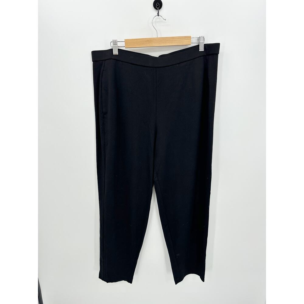 Eileen Fisher Pants Women XL NWT Black Slouch Ankle Pant Pull on Stretch Comfort